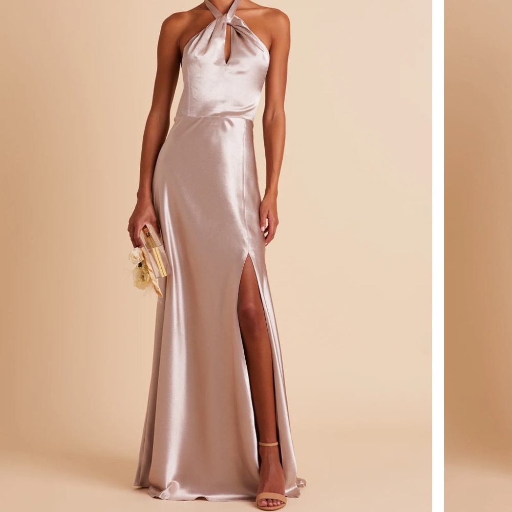 Birdy Grey Monica Dress Satin Taupe